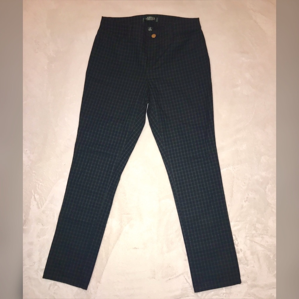 Ralph Lauren Tartan Navy and Green Pants